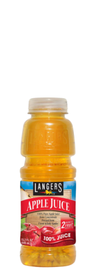 Wellness Drinks | Langer's Apple Juice 15.2 oz | Bill's Distributing - Langers Juice City Of Industry Ca