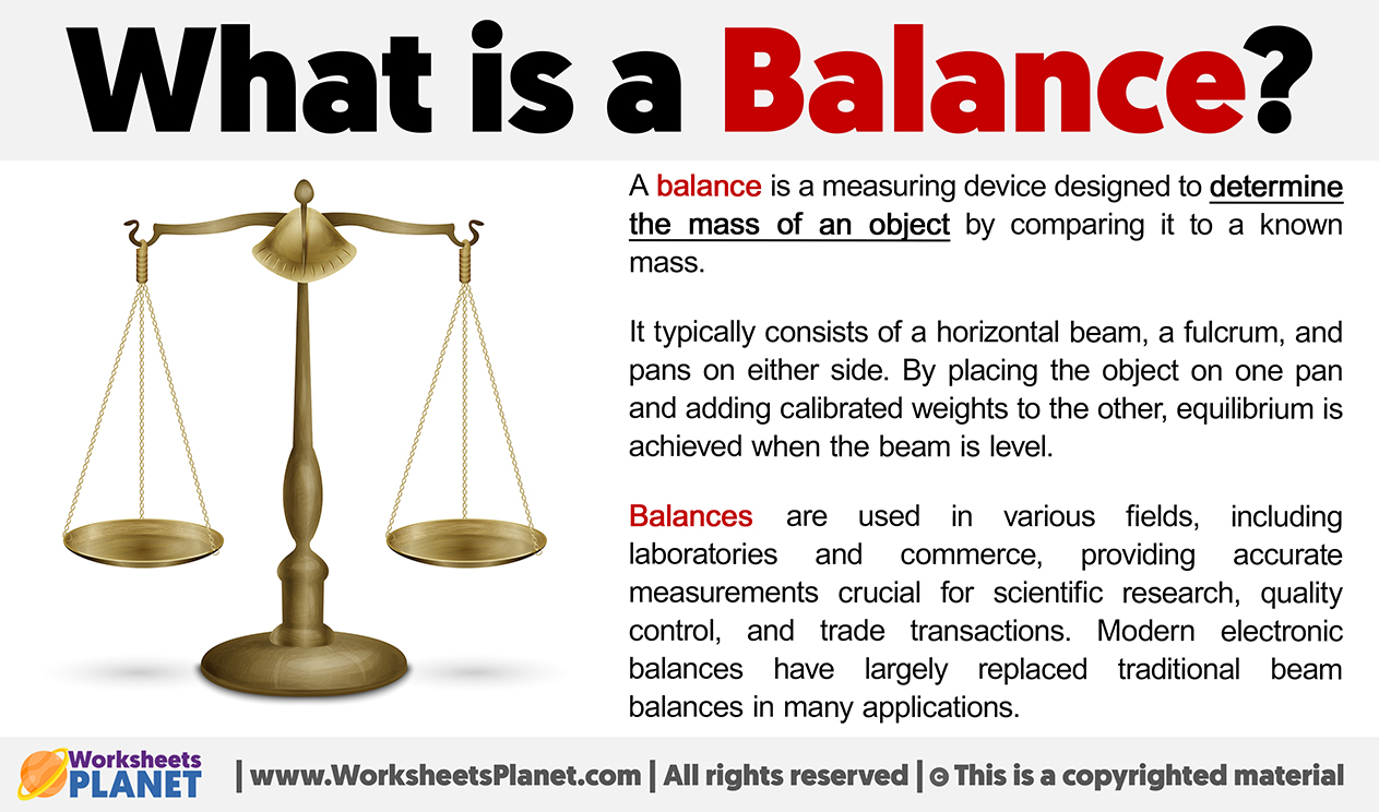 What is a Balance | Definition of Balance - Does Balance Of Nature Have Any Nutritional Value