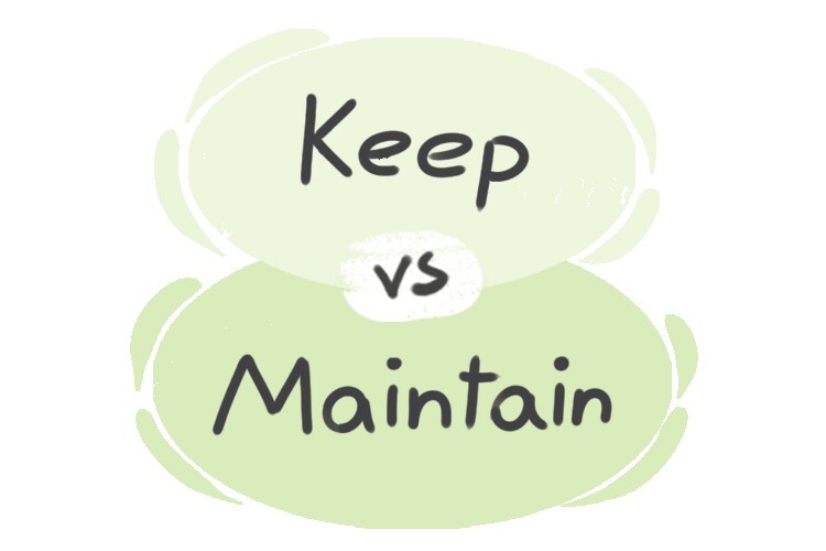 What is the difference between 'keep' and 'maintain'? | LanGeek - How To Maintain Aloe Vera Plant
