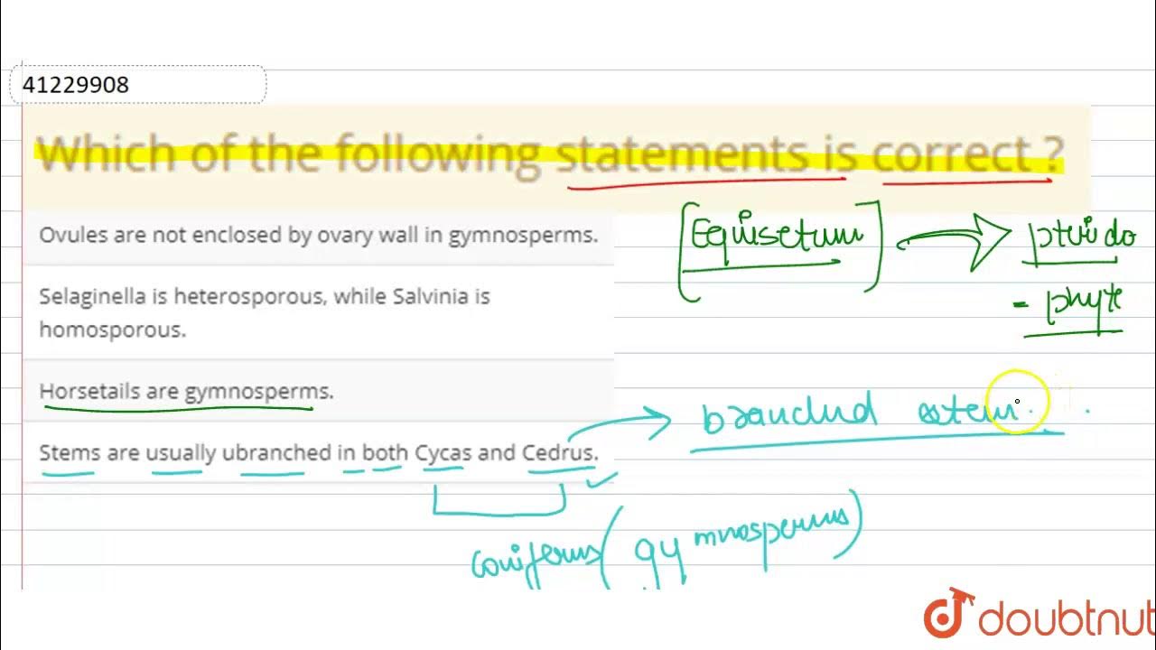 Which of the following statements is correct ? - YouTube - Each Of The Following Statements Is Correct Except