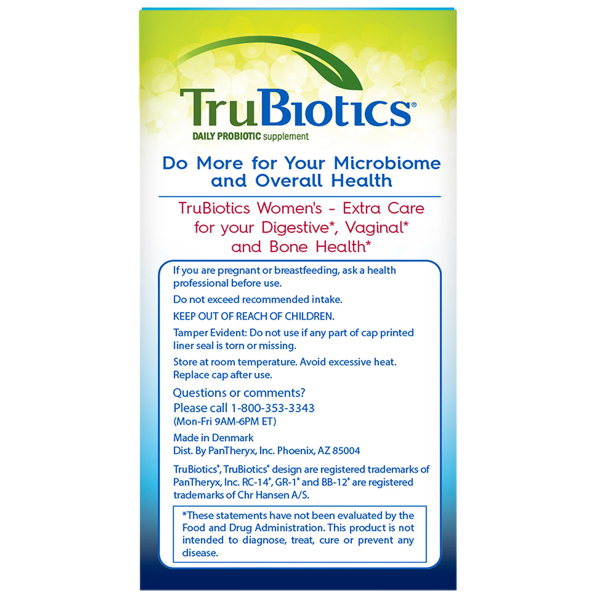 Women's Probiotic Capsules - Trubiotics - Trunature Women's Daily Probiotic 90 Vegetarian Capsules