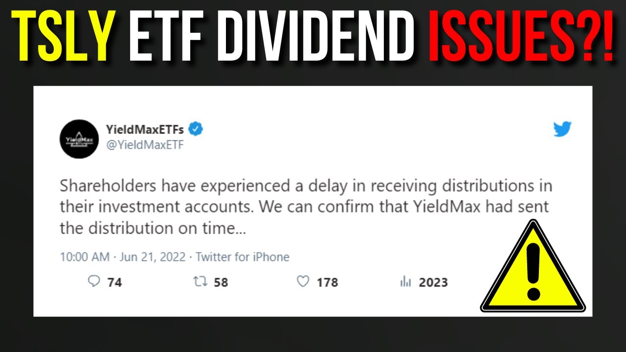 YieldMax TSLY ETF Dividend Issues - Dividend Delayed! (SELL?) - YouTube - Tsly Next Dividend Date 2024 Announcement