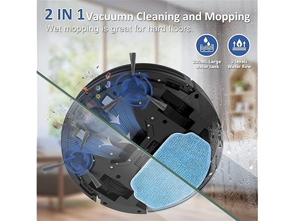 ZCWA Robot Vacuum and Mop Combo - Zcwa Robot Vacuum And Mop Combo