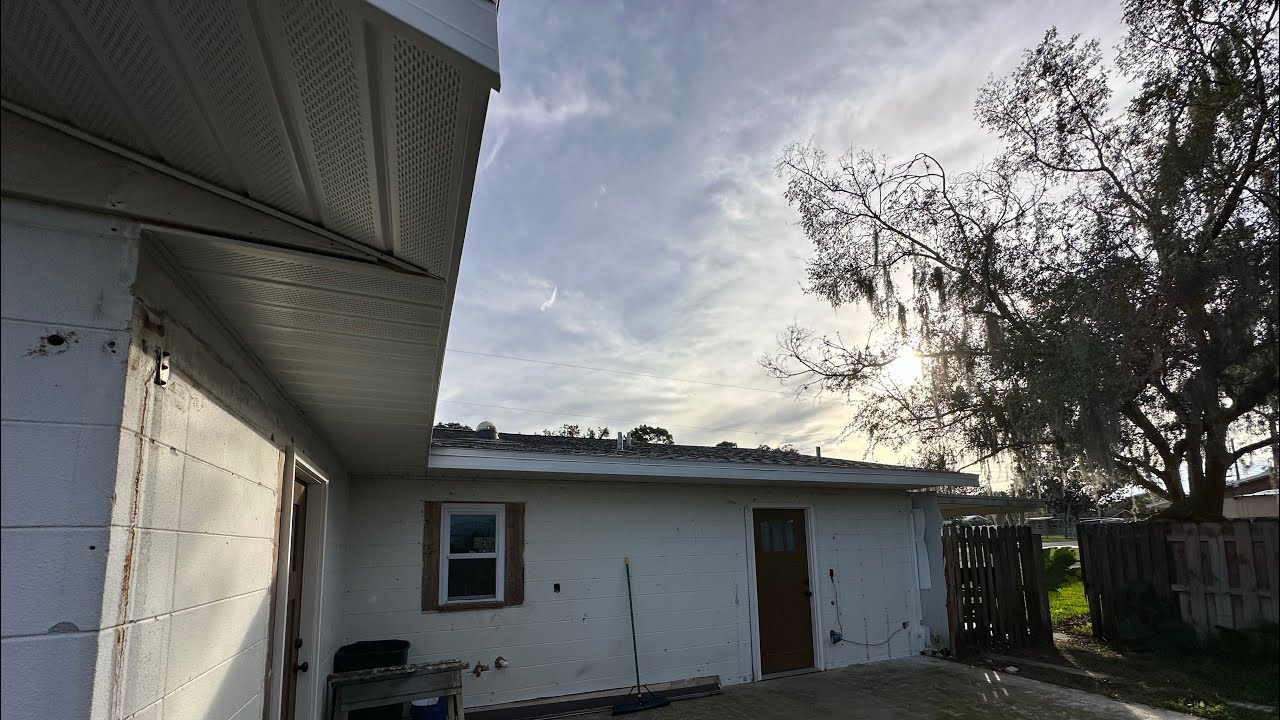 Zephyrhills house restoration part 1-C: soffit and Trim completed - American House Senior Living Communities Zephyrhills Photos